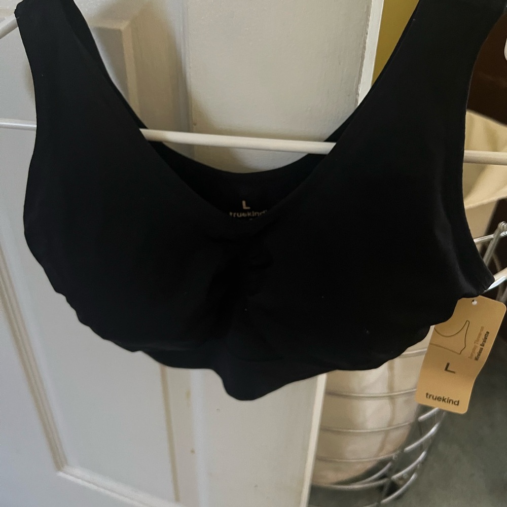 Black Classic Comfort Bra Truekind  Wireless Bralette